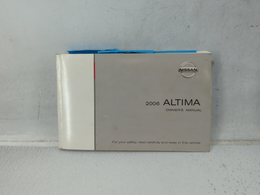 2006 Nissan Altima Owners Manual Book Guide P/N:OM6E-0L31U0 OEM Used Auto Parts