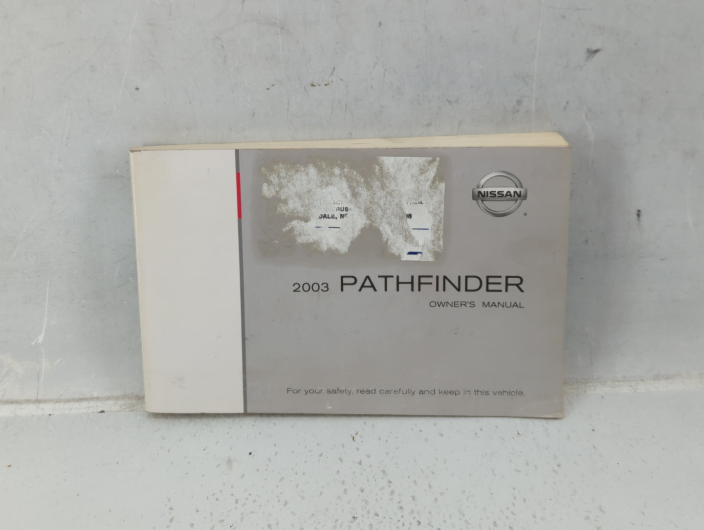 2003 Nissan Pathfinder Owners Manual Book Guide P/N:OM3E-0R50U0 OEM Used Auto Parts - Oemusedautoparts1.com