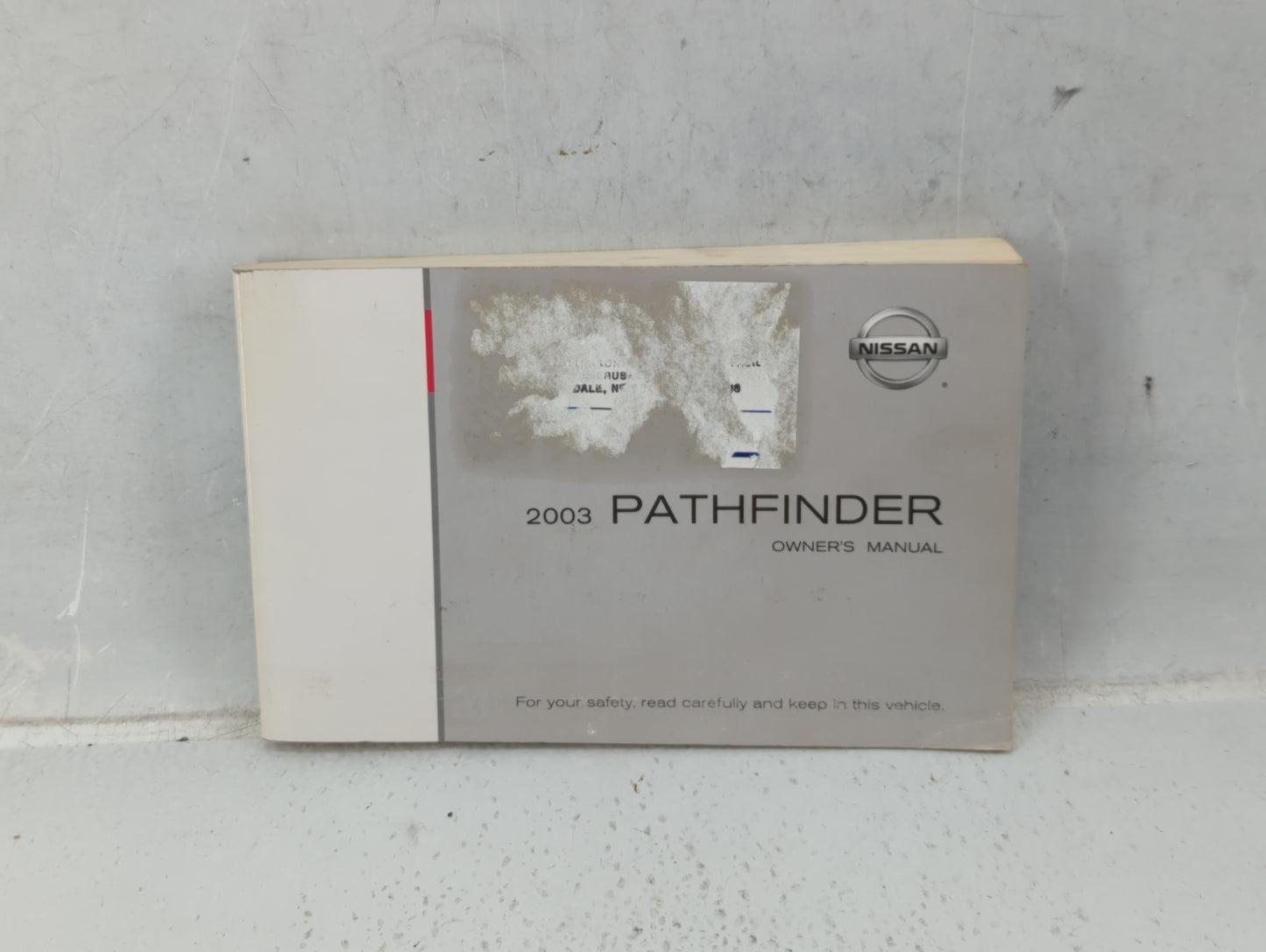 2003 Nissan Pathfinder Owners Manual Book Guide P/N:OM3E-0R50U0 OEM Used Auto Parts - Oemusedautoparts1.com