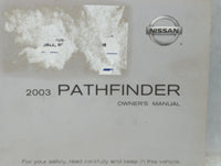 2003 Nissan Pathfinder Owners Manual Book Guide P/N:OM3E-0R50U0 OEM Used Auto Parts - Oemusedautoparts1.com