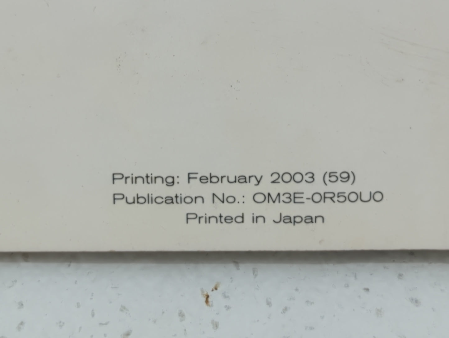 2003 Nissan Pathfinder Owners Manual Book Guide P/N:OM3E-0R50U0 OEM Used Auto Parts - Oemusedautoparts1.com