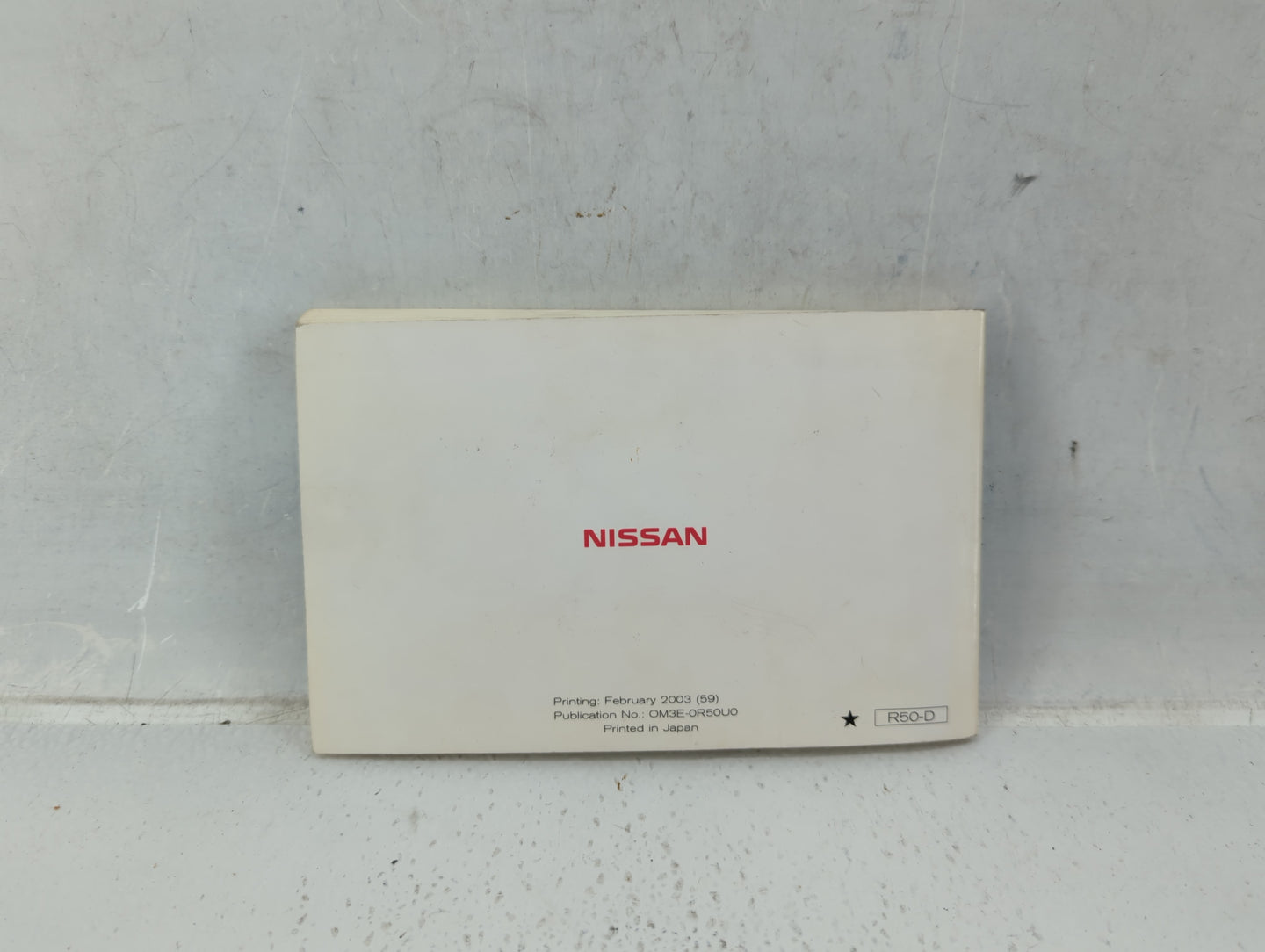 2003 Nissan Pathfinder Owners Manual Book Guide P/N:OM3E-0R50U0 OEM Used Auto Parts - Oemusedautoparts1.com
