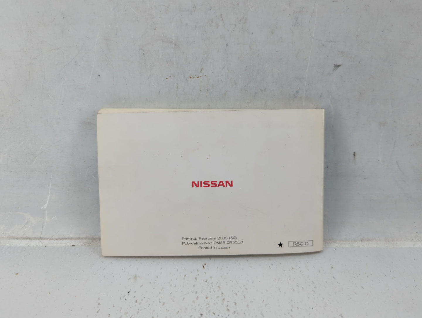 2003 Nissan Pathfinder Owners Manual Book Guide P/N:OM3E-0R50U0 OEM Used Auto Parts - Oemusedautoparts1.com