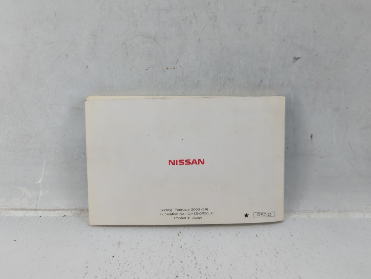 2003 Nissan Pathfinder Owners Manual Book Guide P/N:OM3E-0R50U0 OEM Used Auto Parts - Oemusedautoparts1.com