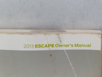 2013 Ford Escape Owners Manual Book Guide P/N:DJ5J 19A321 AA OEM Used Auto Parts - Oemusedautoparts1.com