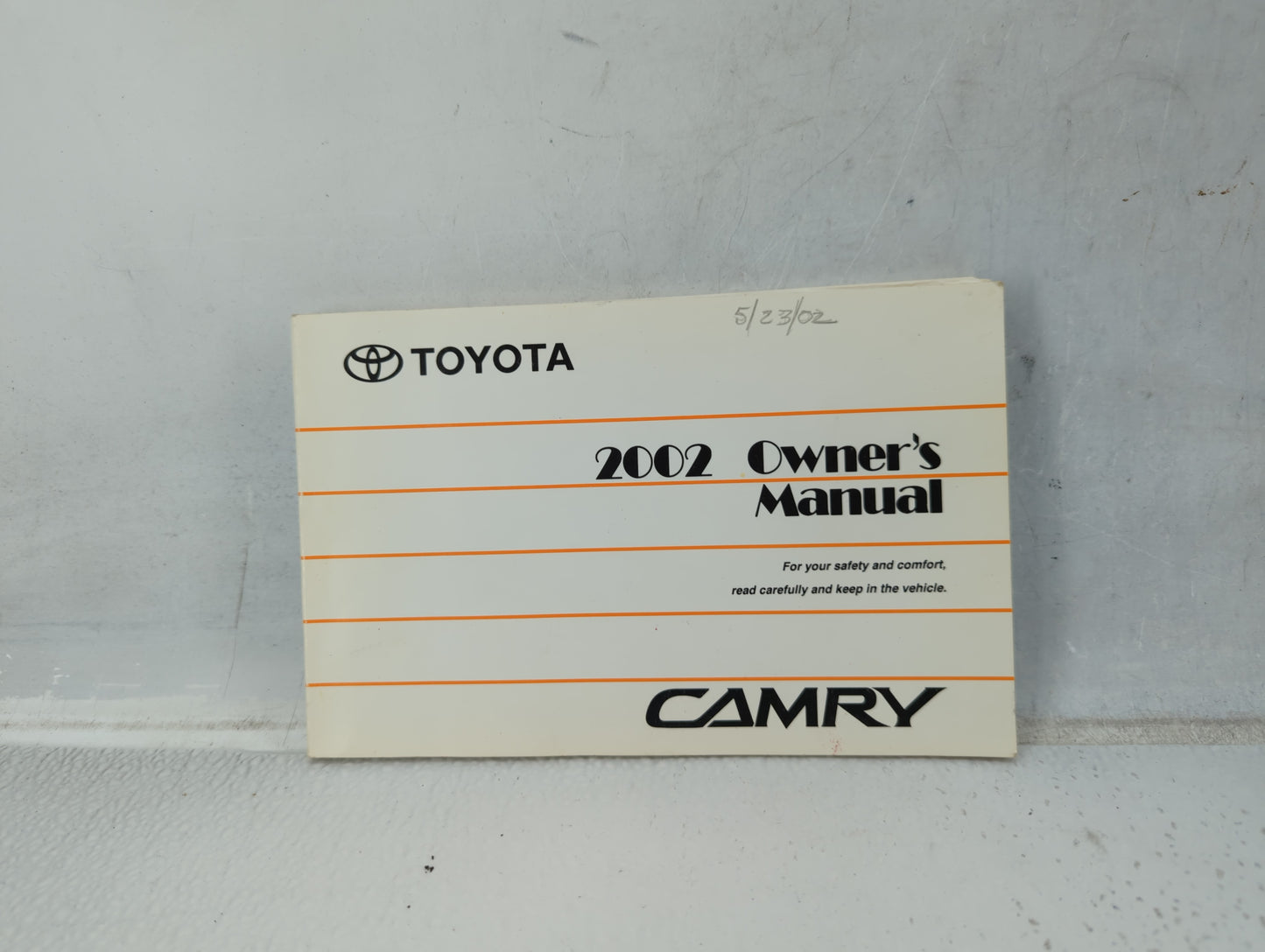 2002 Toyota Camry Owners Manual Book Guide P/N:01999-33544 OEM Used Auto Parts - Oemusedautoparts1.com