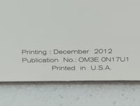 2013 Nissan Versa Owners Manual Book Guide P/N:OM3E ON17U1 OEM Used Auto Parts - Oemusedautoparts1.com