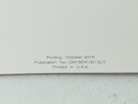 2016 Nissan Versa Owners Manual Book Guide P/N:OM16EM OE12U1 OEM Used Auto Parts - Oemusedautoparts1.com