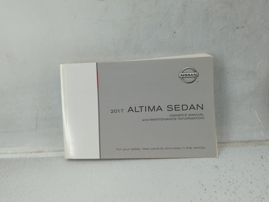 2017 Nissan Altima Owners Manual Book Guide P/N:OM17EA 0L33U0 OEM Used Auto Parts