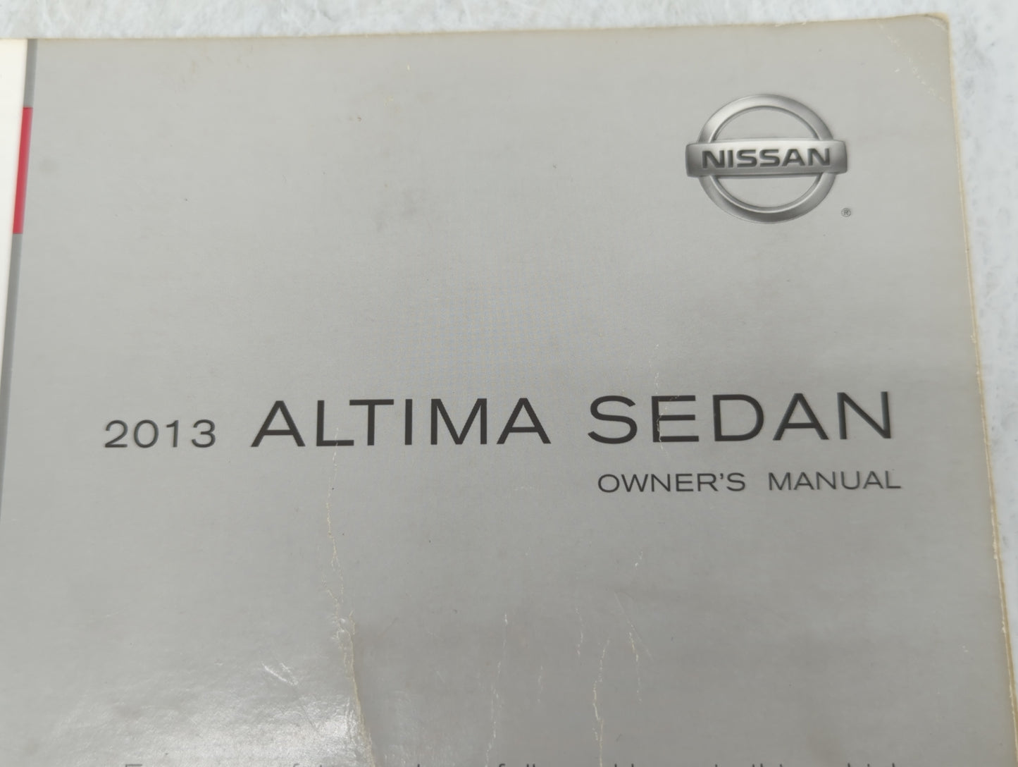 2013 Nissan Altima Owners Manual Book Guide OEM Used Auto Parts - Oemusedautoparts1.com
