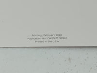 2020 Nissan Sentra Owners Manual Book Guide P/N:OM20EM 0B18U1 OEM Used Auto Parts - Oemusedautoparts1.com