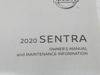 2020 Nissan Sentra Owners Manual Book Guide P/N:OM20EM 0B18U1 OEM Used Auto Parts - Oemusedautoparts1.com