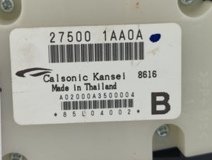 2009 Nissan Murano Climate Control Module Temperature AC/Heater Replacement P/N:27500 1AA0A Fits OEM Used Auto Parts