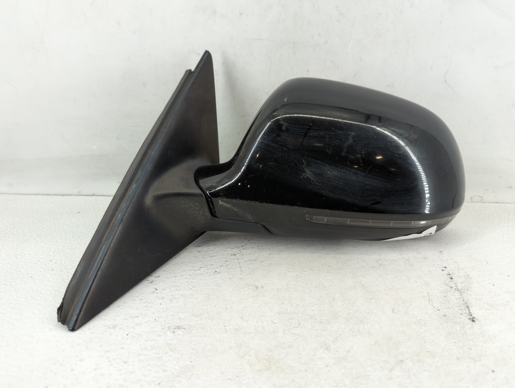 2009-2009 Audi A4 Driver Left Side View Manual Door Mirror Black