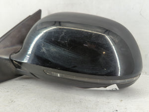 2009-2009 Audi A4 Driver Left Side View Manual Door Mirror Black