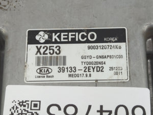 2016 Kia Forte PCM Engine Control Computer ECU ECM PCU OEM P/N:39133-2EYD2 Fits OEM Used Auto Parts