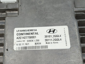 2015-2017 Hyundai Sonata PCM Engine Control Computer ECU ECM PCU OEM P/N:39101_2GGL4 Fits Fits 2015 2016 2017 OEM Used Auto Parts