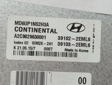 2014-2016 Hyundai Elantra PCM Engine Control Computer ECU ECM PCU OEM P/N:39103-2EML6 39102-2EML6 Fits Fits 2014 2015 2016 OEM Used Auto Parts