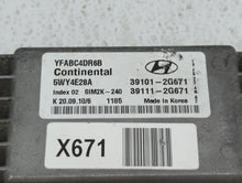 2011-2014 Hyundai Sonata PCM Engine Control Computer ECU ECM PCU OEM P/N:39101=2G671 Fits Fits 2011 2012 2013 2014 OEM Used Auto Parts