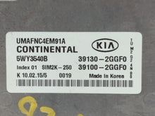 2016-2018 Kia Sorento PCM Engine Computer ECU ECM PCU OEM P/N:39130-2GGF0 Fits 2016 2017 2018 OEM Used Auto Parts