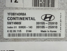 2011-2015 Hyundai Sonata PCM Engine Computer ECU ECM PCU OEM P/N:39155-2G910 Fits 2011 2012 2013 2014 2015 OEM Used Auto Parts