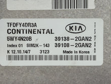 2015-2016 Kia Optima PCM Engine Control Computer ECU ECM PCU OEM P/N:39138-2GAN2 Fits Fits 2015 2016 OEM Used Auto Parts