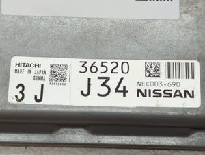 2014 Nissan Murano PCM Engine Computer ECU ECM PCU OEM P/N:NEC003-691 31471J44 Fits OEM Used Auto Parts