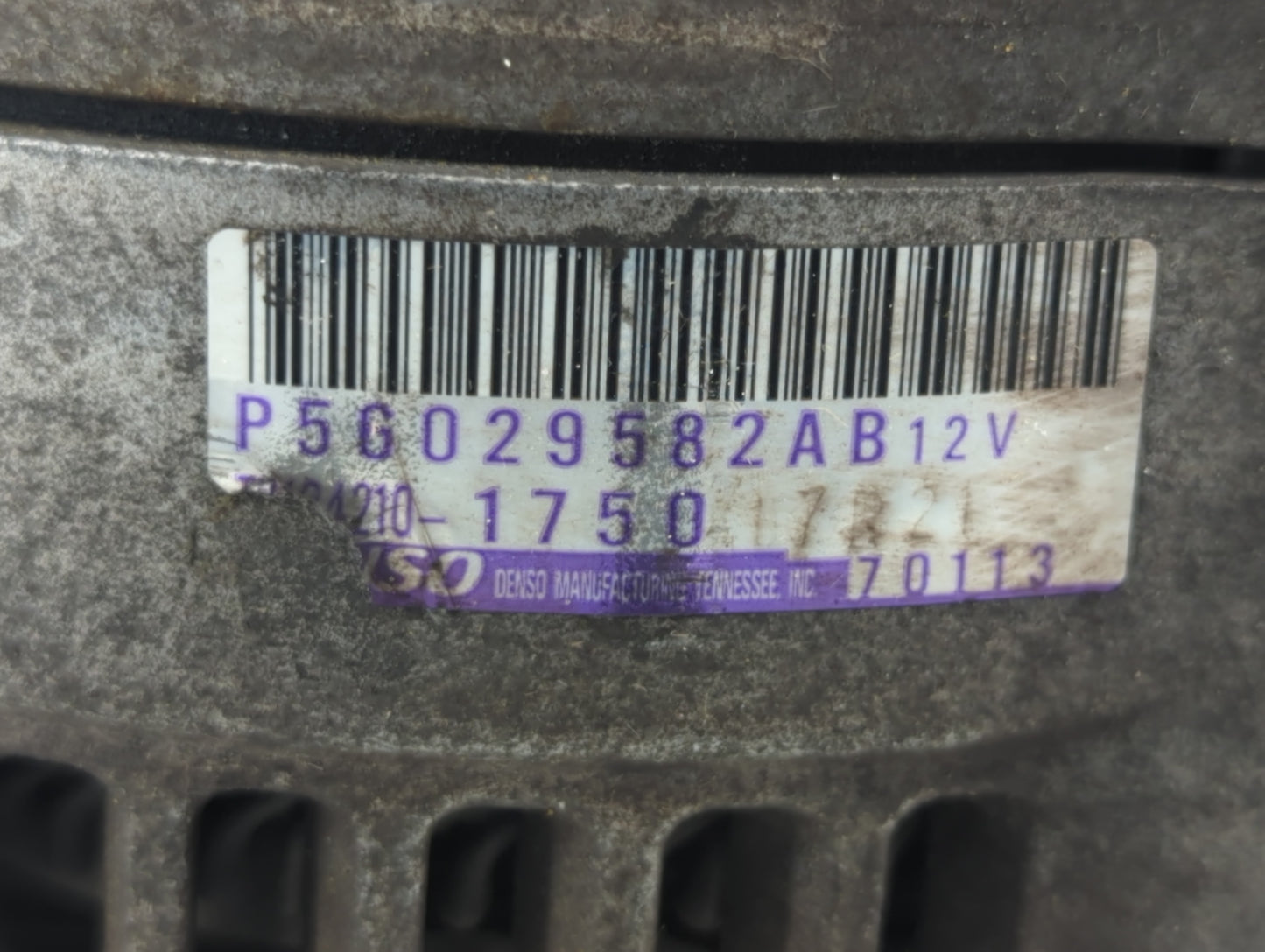 2015 Fiat 500 Alternator Replacement Generator Charging Assembly Engine OEM P/N:P5G029582AB Fits OEM Used Auto Parts - Oemusedautoparts1.com