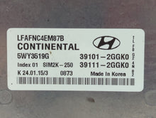 2015-2017 Hyundai Sonata PCM Engine Control Computer ECU ECM PCU OEM P/N:39111-2GGK0 39101-2GGK0 Fits Fits 2015 2016 2017 OEM Used Auto Parts