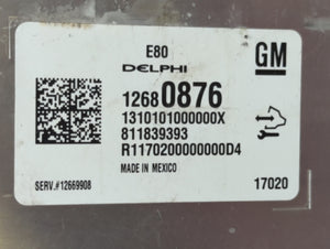 2017-2021 Chevrolet Malibu PCM Engine Control Computer ECU ECM PCU OEM P/N:12680876 Fits Fits 2017 2018 2019 2020 2021 2022 OEM Used Auto Parts