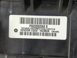 2018 Dodge Durango Fusebox Fuse Box Panel Relay Module P/N:P68320920AB Fits OEM Used Auto Parts