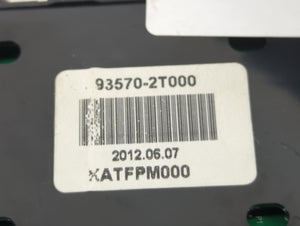 2011-2013 Kia Optima Master Power Window Switch Replacement Driver Side Left P/N:93570-2T000 Fits 2011 2012 2013 OEM Used Auto Parts