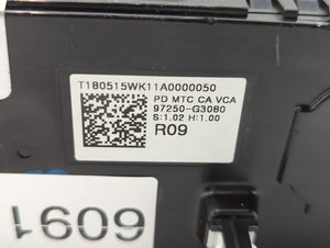 2018-2020 Hyundai Elantra Climate Control Module Temperature AC/Heater Replacement P/N:97250-G3080 Fits Fits 2018 2019 2020 OEM Used Auto Parts