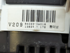 2012-2015 Kia Rio Instrument Cluster Speedometer Gauges P/N:13B25-176 94022-1W018 Fits 2012 2013 2014 2015 OEM Used Auto Parts
