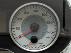 2012 Subaru Impreza Instrument Cluster Speedometer Gauges P/N:85002FJ07 Fits OEM Used Auto Parts