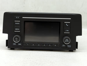 2016-2017 Honda Civic Radio AM FM Cd Player Receiver Replacement P/N:39100-TBA-A11 Fits 2016 2017 OEM Used Auto Parts