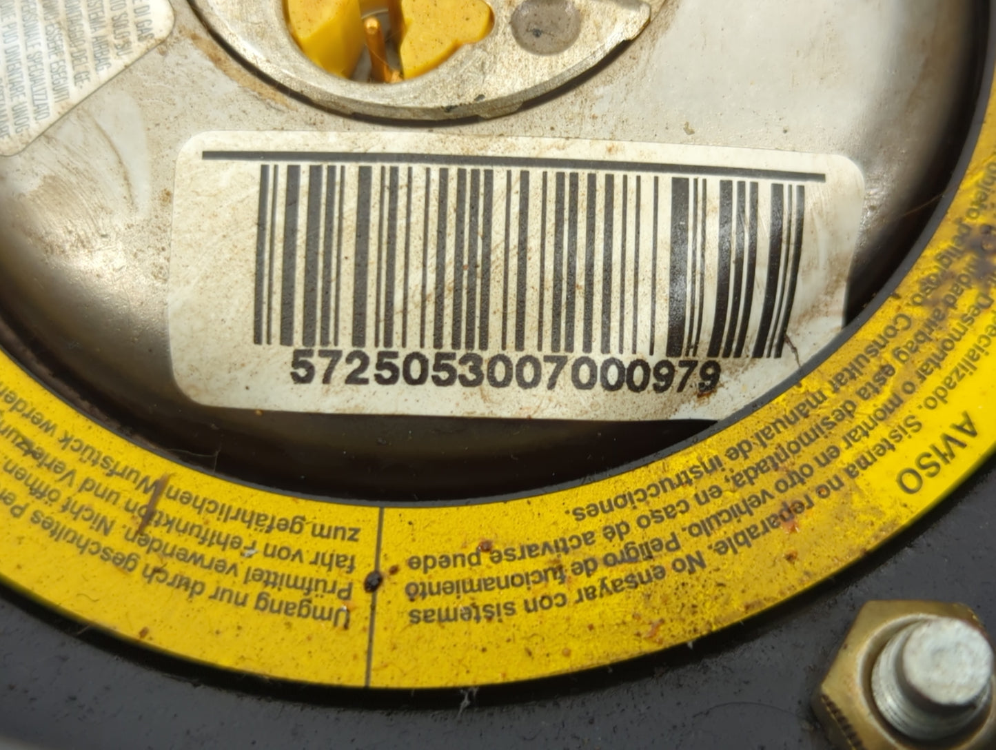 2006 Mercedes-Benz E320 Air Bag Driver Left Steering Wheel Mounted P/N:2118206110 Fits OEM Used Auto Parts - Oemusedautoparts1.com