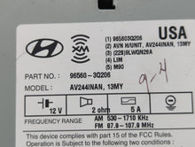 2013 Hyundai Sonata Radio AM FM Cd Player Receiver Replacement P/N:96560-3Q206 Fits OEM Used Auto Parts