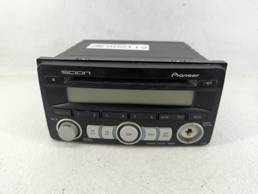 2008-2010 Scion Tc Radio AM FM Cd Player Receiver Replacement P/N:PT546-00080 Fits 2008 2009 2010 2011 2012 2013 2014 OEM Used Auto Parts