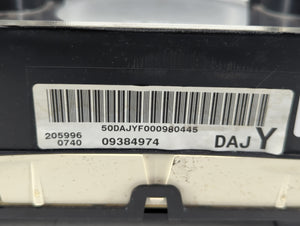 2007-2010 Hyundai Elantra Instrument Cluster Speedometer Gauges P/N:2059960740 09384974 Fits 2007 2008 2009 2010 OEM Used Auto Parts