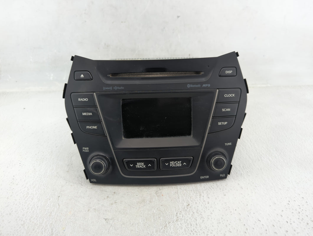 2013-2016 Hyundai Santa Fe Radio AM FM Cd Player Receiver Replacement P/N:96180-4Z1014X Fits 2013 2014 2015 2016 OEM Used Auto Parts