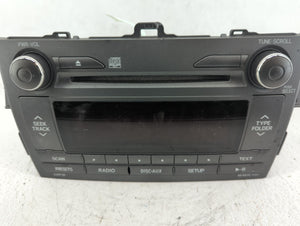 2011-2012 Toyota Corolla Radio AM FM Cd Player Receiver Replacement P/N:86120-02D20 Fits 2011 2012 OEM Used Auto Parts