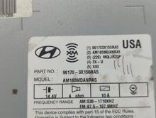 2013 Hyundai Elantra Radio AM FM Cd Player Receiver Replacement P/N:96170-3X165RA5 Fits OEM Used Auto Parts