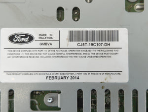 2013-2015 Ford Escape Radio AM FM Cd Player Receiver Replacement P/N:CJ5T-19C107-DH CJ5T-19C107-BH Fits 2013 2014 2015 OEM Used Auto Parts