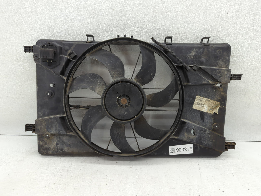 2011-2016 Chevrolet Cruze Left Radiator Fan Motor Assembly Black