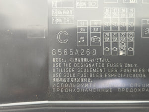 2012-2015 Mitsubishi Lancer Fusebox Fuse Box Panel Relay Module P/N:8565A26 8 Fits 2012 2013 2014 2015 OEM Used Auto Parts