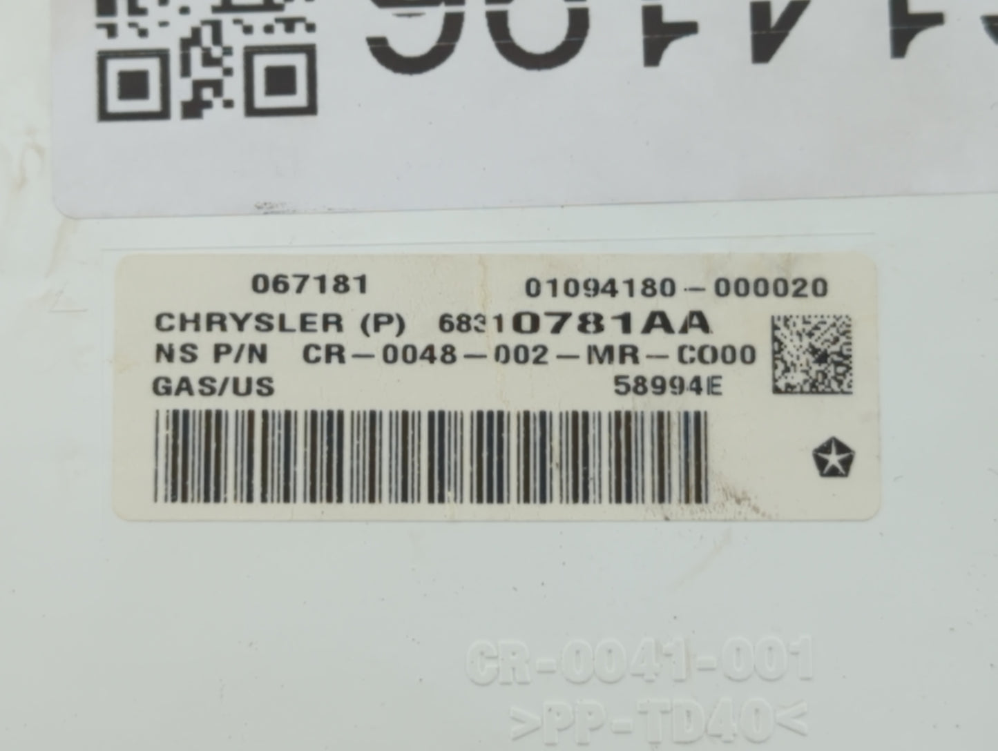 2018 Dodge Journey Instrument Cluster Speedometer Gauges P/N:68310781AA Fits OEM Used Auto Parts - Oemusedautoparts1.com