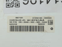 2018 Dodge Journey Instrument Cluster Speedometer Gauges P/N:68310781AA Fits OEM Used Auto Parts - Oemusedautoparts1.com