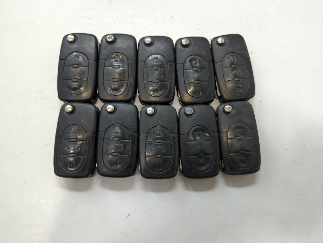 Lot of 10 Audi Keyless Entry Remote Fob MYT8Z0837231 8Z0837231F