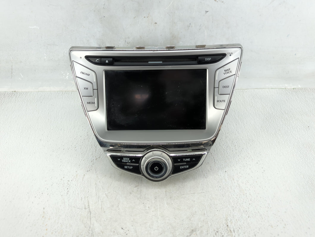 2011-2012 Hyundai Elantra Radio AM FM Cd Player Receiver Replacement P/N:96170-3X150BLH Fits 2011 2012 OEM Used Auto Parts